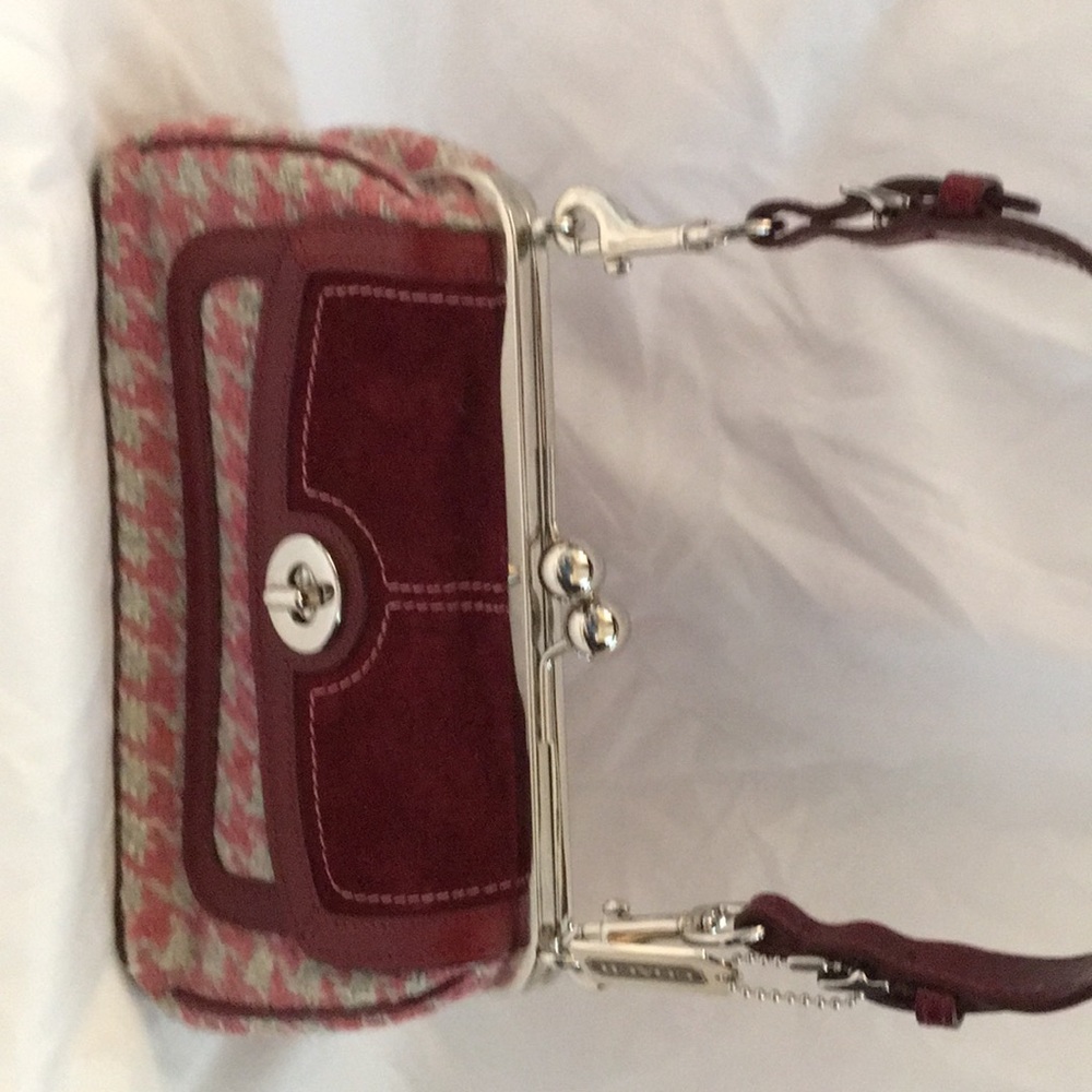Coach tweed - burgundy